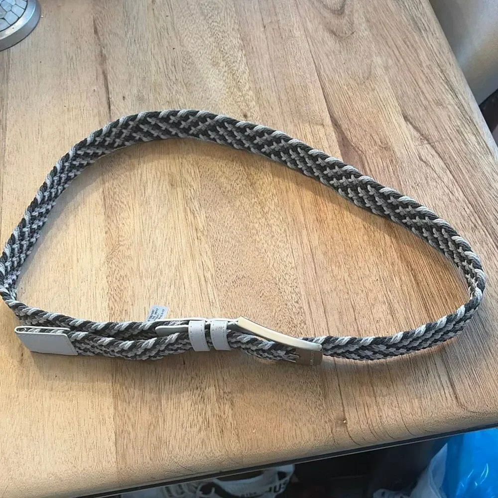 Under Armour blue gray woven braided belt large